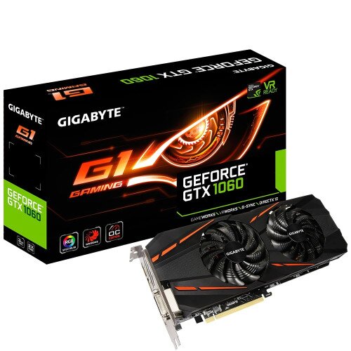 Gigabyte GeForce GTX 1060 G1 Gaming 3G (rev. 2.0) Graphics Card