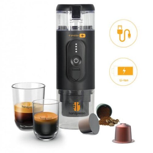 Handpresso e-Presso Plus Portable Battery-Powered Espresso Maker