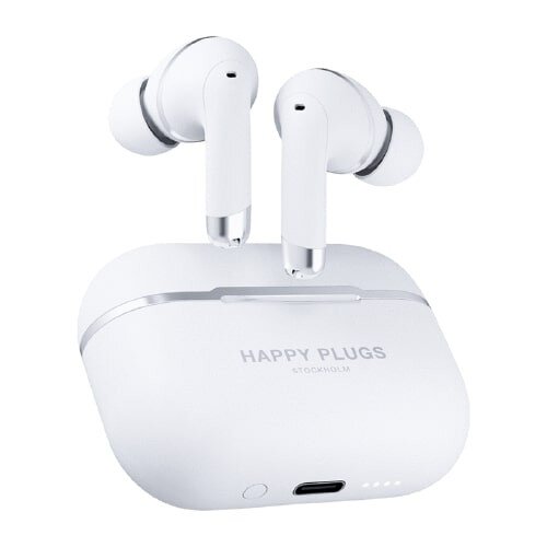 Happy Plugs AIR 1 ANC True Wireless Headphones - White
