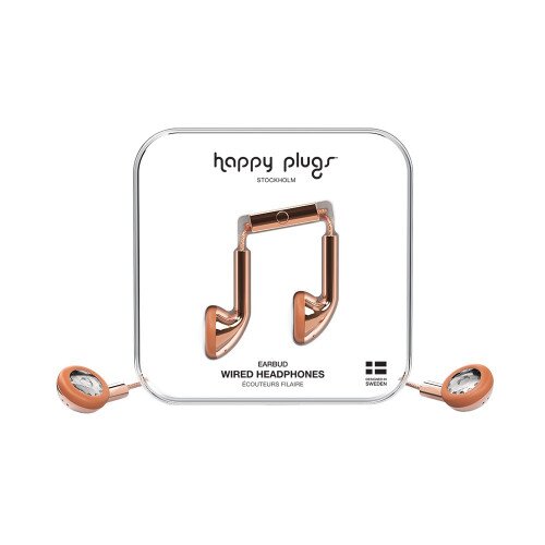 Happy Plugs Earbud Wired Headphones - Rose Gold