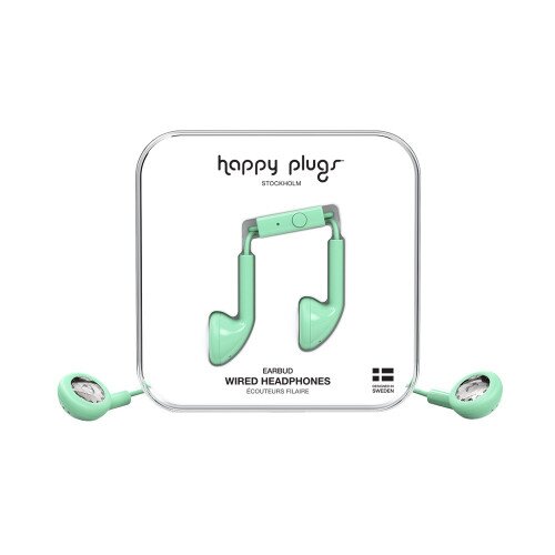 Happy Plugs Earbud Wired Headphones - Mint