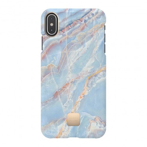 Happy Plugs iPhone XS Max Protective Case - Blue Quartz