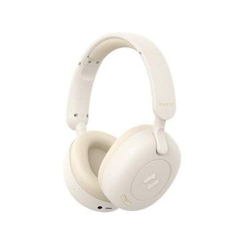 Havit H655BT Hybrid Active Noise Cancelling Wireless Headphones - Beige