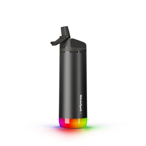 Hidrate Spark PRO Bluetooth Smart Water Bottle - 17oz Stainless Steel - Straw - Black