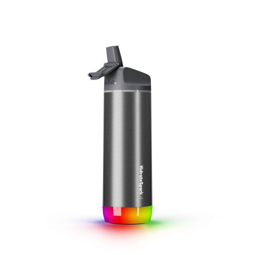 Hidrate Spark PRO Bluetooth Smart Water Bottle - 17oz Stainless Steel - Straw - Brushed