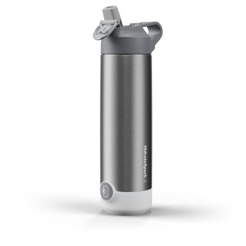 Hidrate Spark TAP Smart Water Bottle - 20oz Stainless Steel - Straw - Brushed Stainless Steel