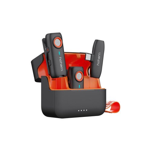 Hohem Microphone MIC-01 - 2TX + 1RX + Charging Case - Type-C - Black