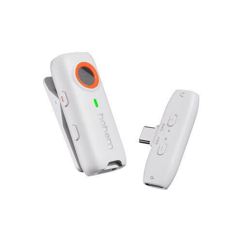 Hohem Microphone MIC-01 - 1TX + 1RX - Type-C - White