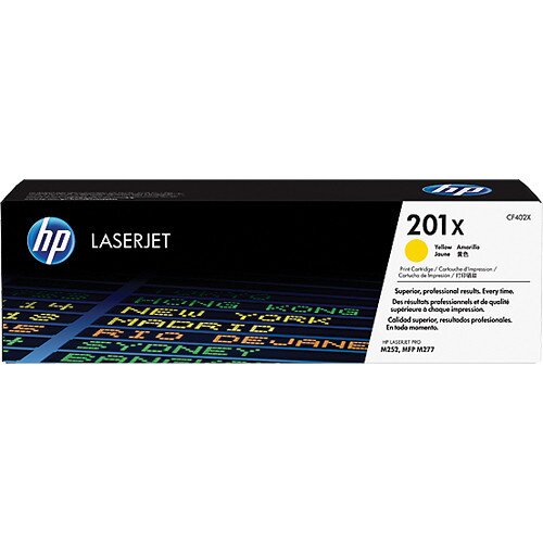 HP 201X High Yield Original LaserJet Toner Cartridge - Yellow
