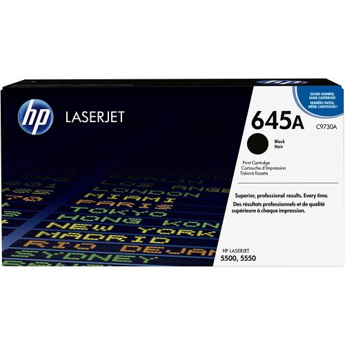 HP 645A Original LaserJet Toner Cartridge - Black
