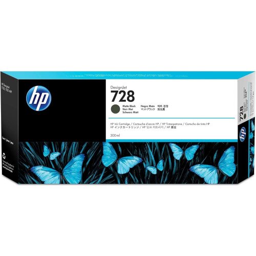 HP 728 300-ml DesignJet Ink Cartridge - Matte Black