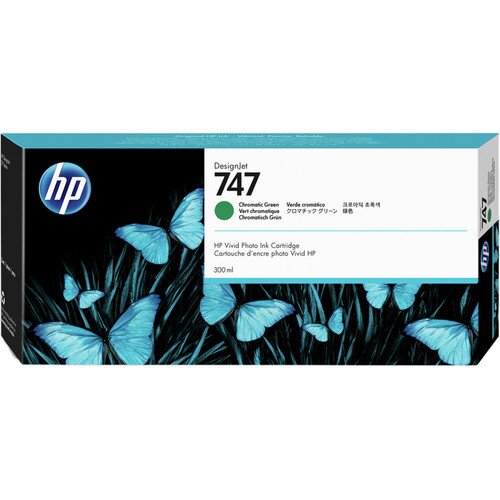 HP 747 300-ml DesignJet Ink Cartridge - Chromatic Green