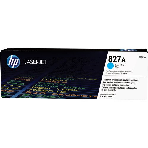 HP 827A Original LaserJet Toner Cartridge - Cyan