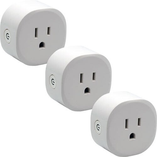 HomeSeer HS-SP100 WiFi Smart Plug w/ Energy Monitoring, Works with Alexa - 3 Pack