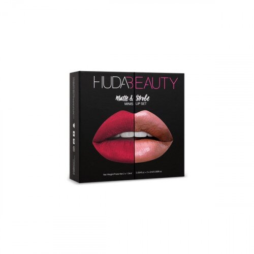 Huda Beauty Matte & Strobe Mini Lip Set - Red Edition