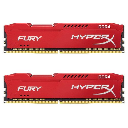 HyperX FURY DDR4 Memory - Red - 2933MHz - 8GB - Kit of 2