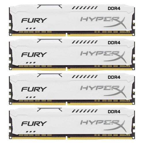 HyperX FURY DDR4 Memory - White - 2933MHz - 8GB - Kit of 4