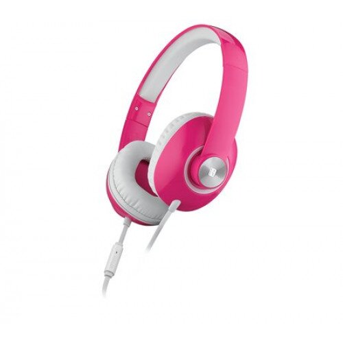 iHome iB36 Stereo Headphone with Mic + Remote - Pink