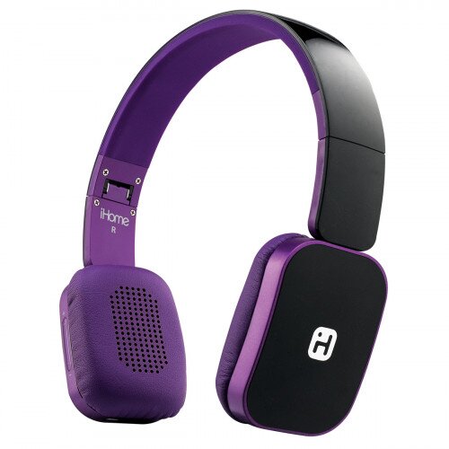 iHome iB86 Foldable Bluetooth Wireless Headphone with Mic + Remote Control