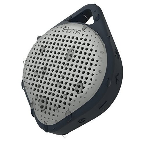 iHome iBT15 DROP+ Splashproof Bluetooth Rechargeable Speaker with Speakerphone - Black