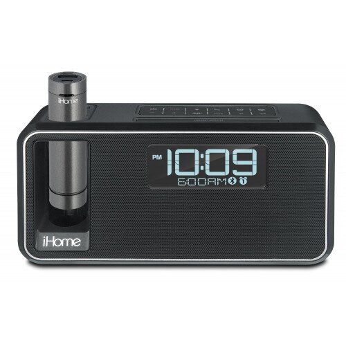 iHome iKN105 Dual Charging Bluetooth Stereo Alarm Clock Radio/ Speakerphone with NFC, Portable Removable Power