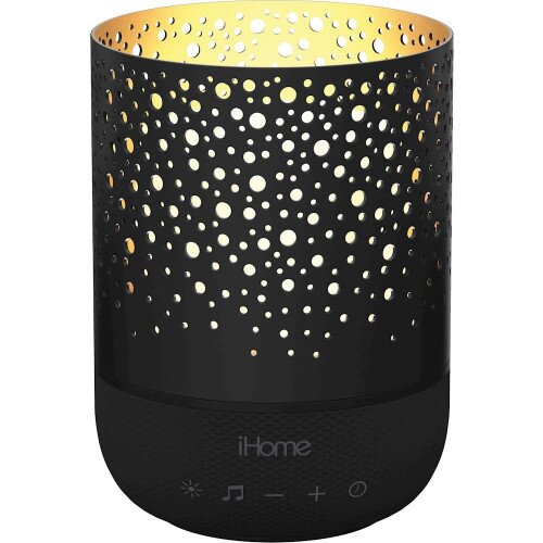 iHome Zenergy Meditative Light & Sound Therapy Candle - Black