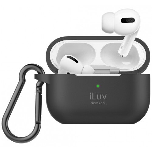 iLuv AirPods Pro Drop & Dust Proof Protective Silicone Case - Black