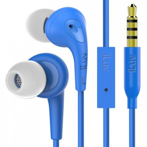 iLuv Bubble Gum 3 In-Ear Wired Headphones - Blue