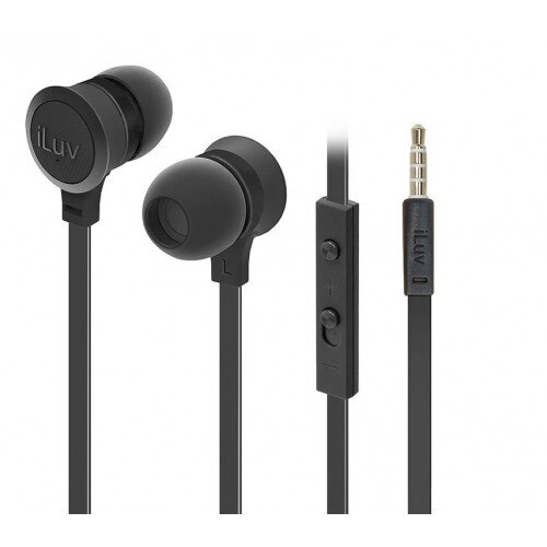 iLuv Neon Sound In-Ear Wired Headphones - Black