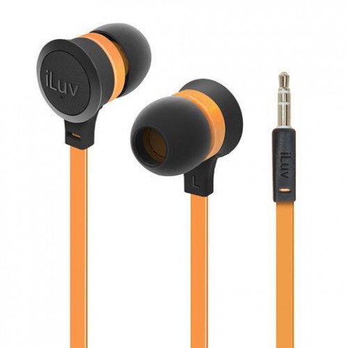 iLuv Neon Sound In-Ear Wired Headphones - Orange