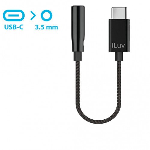 iLuv USB C to 3.5 mm Headphone Jack Adapter