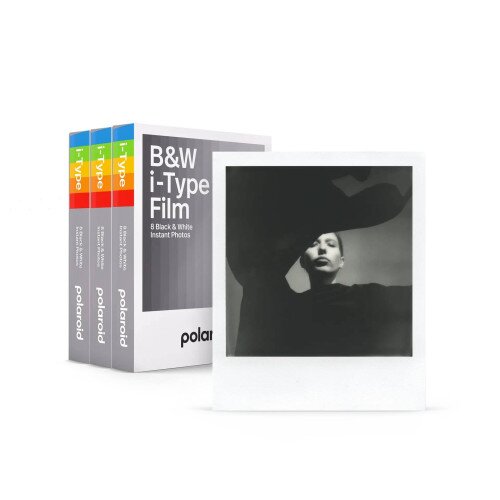 Polaroid B&W i-Type Film for New Polaroid Cameras - 3-Pack