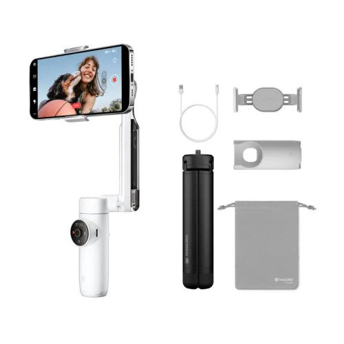 Insta360 Flow Smartphone Gimbal Stabilizer - Summit White - Pro Tripod Kit
