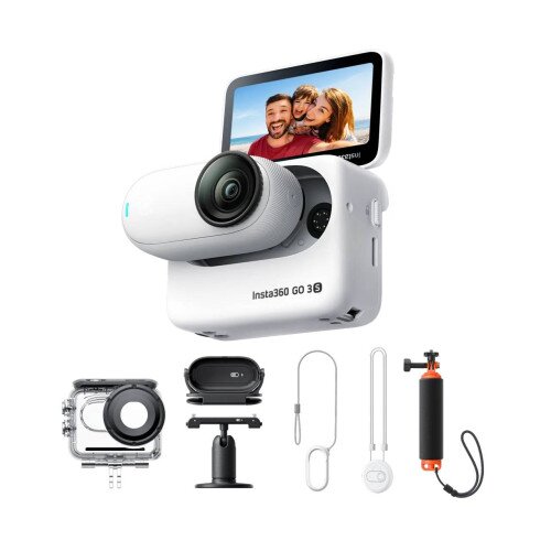 Insta360 GO 3S Action Camera - 64GB - Water Sports Bundle - Arctic White