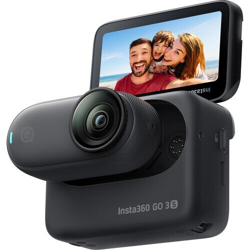 Insta360 GO 3S Action Camera - 128GB - Standard Bundle - Midnight Black