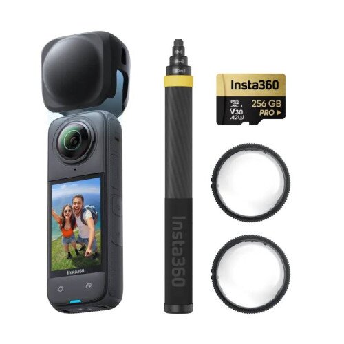 Insta360 X4 8K 360 Action Camera - 256GB MicroSD Card - No Drone No Problem Bundle