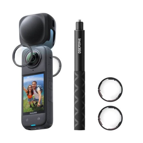 Insta360 X4 8K 360 Action Camera - Premium Lens Guards Bundle
