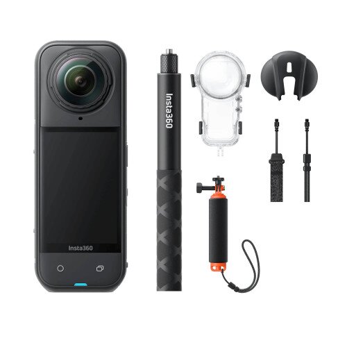Insta360 X5 Flagship 8K 360 Action Camera - No MicroSD Card - Invisible Dive Bundle
