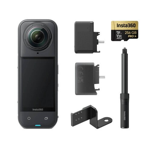Insta360 X5 Flagship 8K 360 Action Camera - 256GB MicroSD Card - Creator Bundle
