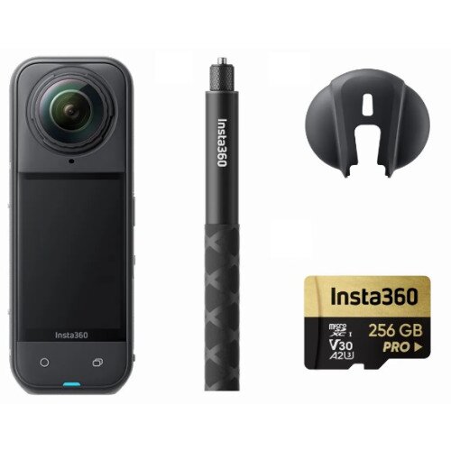 Insta360 X5 Flagship 8K 360 Action Camera - 256GB MicroSD Card - Get-Set Bundle