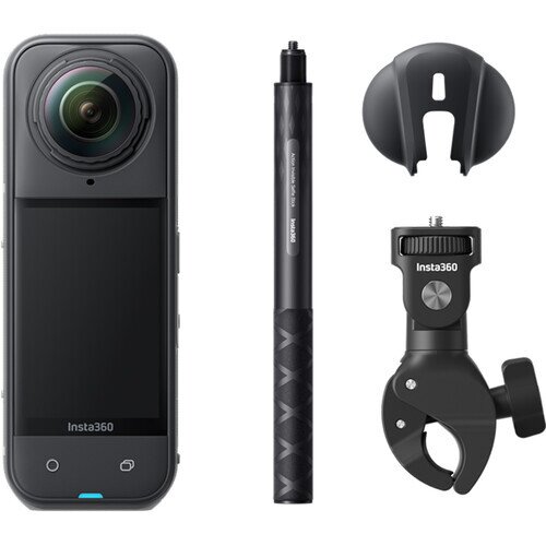 Insta360 X5 Flagship 8K 360 Action Camera - No MicroSD Card - Motorcycle Multiview Bundle