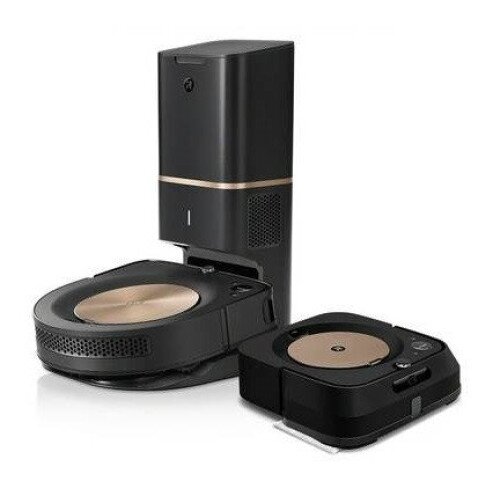 iRobot Roomba s9+ Self-Emptying Robot Vacuum & Black Braava jet m6 Robot Mop Bundle