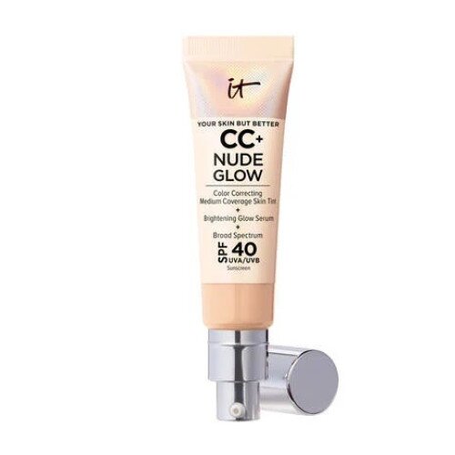 IT Cosmetics CC+ Nude Glow Lightweight Foundation + Glow Serum with SPF 40 - Light Medium