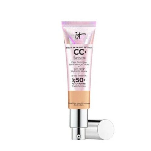 IT Cosmetics CC+ Cream Illumination Full-Coverage Foundation with SPF 50+ - Medium Tan