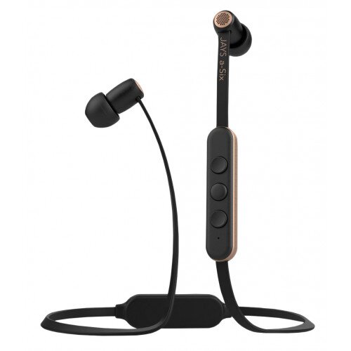 Jays a-Six Wireless Earphones - Black on Gold