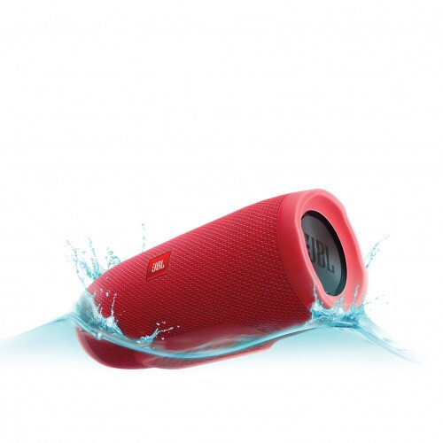 JBL Charge 3 Waterproof Portable Bluetooth Speaker - Red