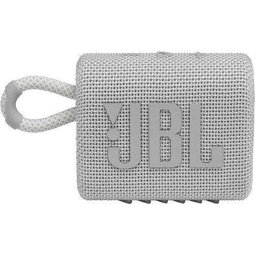 JBL GO 3 Portable Waterproof Speaker - White