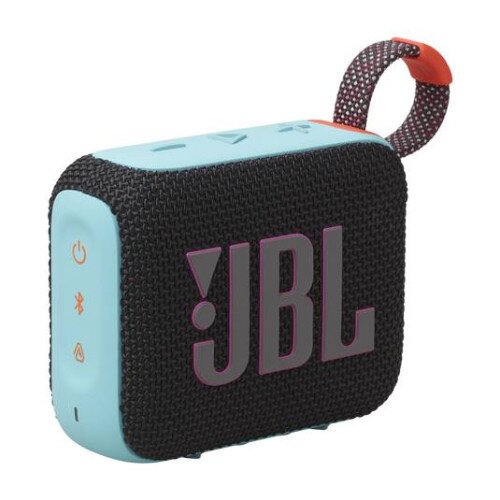 JBL Go 4 Ultra-Portable Bluetooth Speaker - Black & Orange