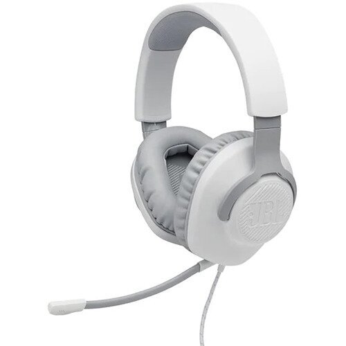 JBL Quantum 100 Over-Ear Wired Gaming Headset - White