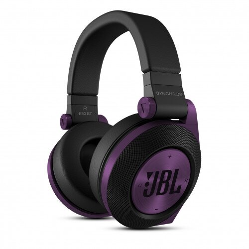 JBL Synchros E50BT Over-Ear Bluetooth Headphones - Purple